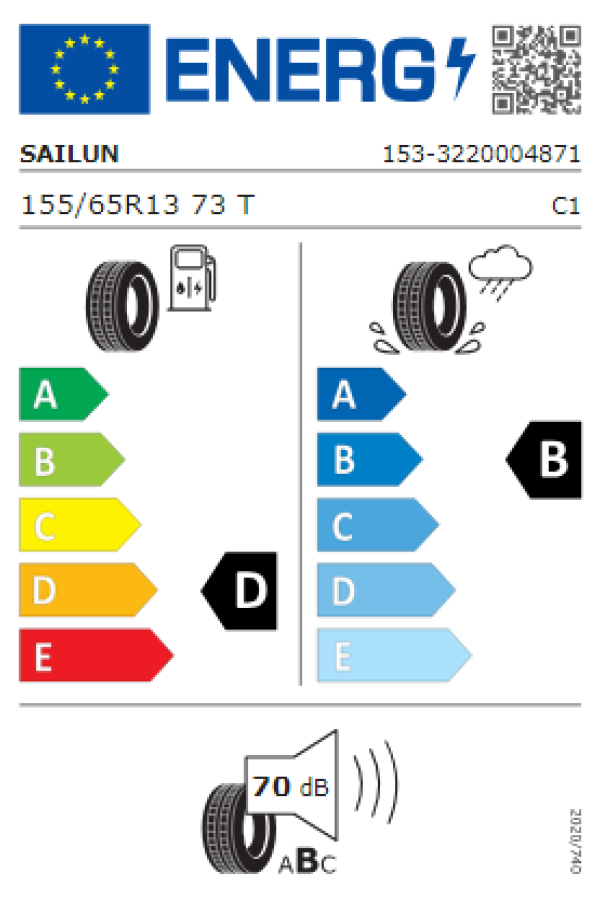 ΕΛ 155/65R13 73T ATREZZO ECO SAILUN