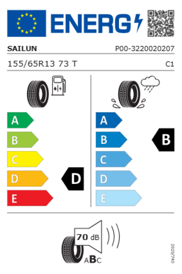 ΕΛ 155/65R13 73T ATREZZO ELITE 2 SAILUN