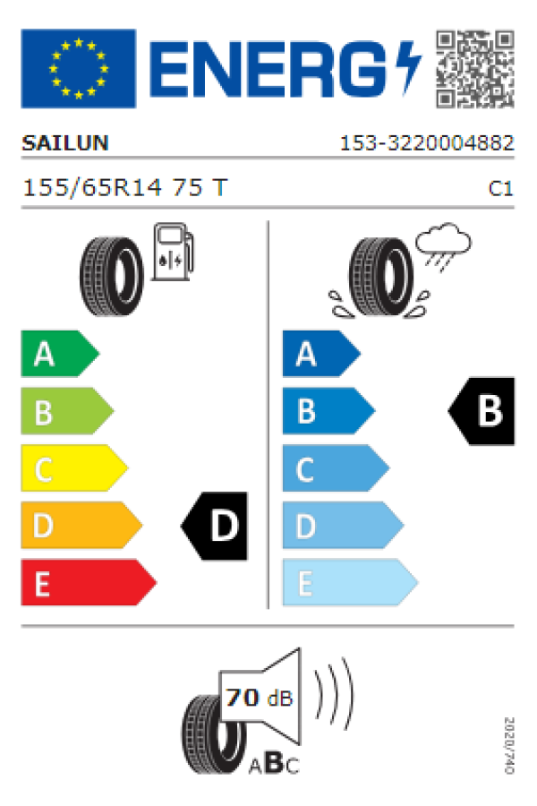 ΕΛ 155/65R14 75T ATREZZO ECO SAILUN