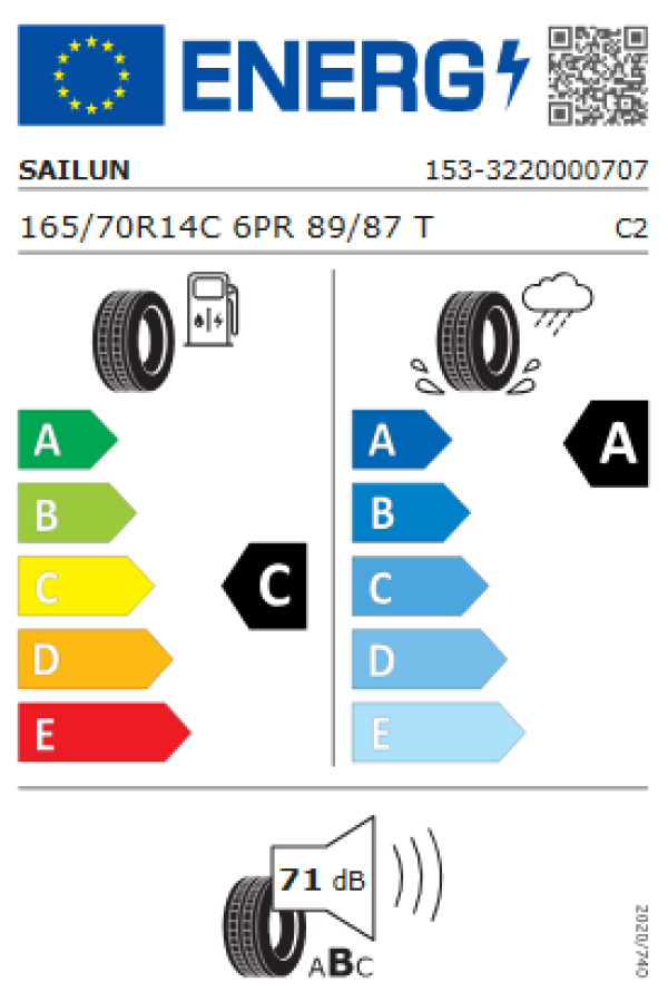 ΕΛ 165/70R14C 89/87 TT 6PR VX1 COMMERCIO  SAILUN