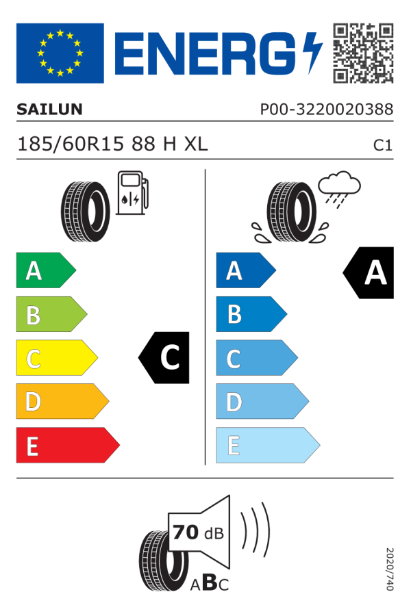 ΕΛ 185/60R15 88H XL ATREZZO ELITE 2 SAILUN