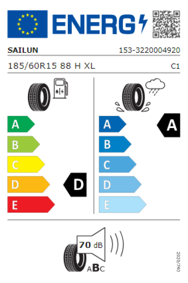 ΕΛ 185/60R15 88H XL ATREZZO ELITE SAILUN
