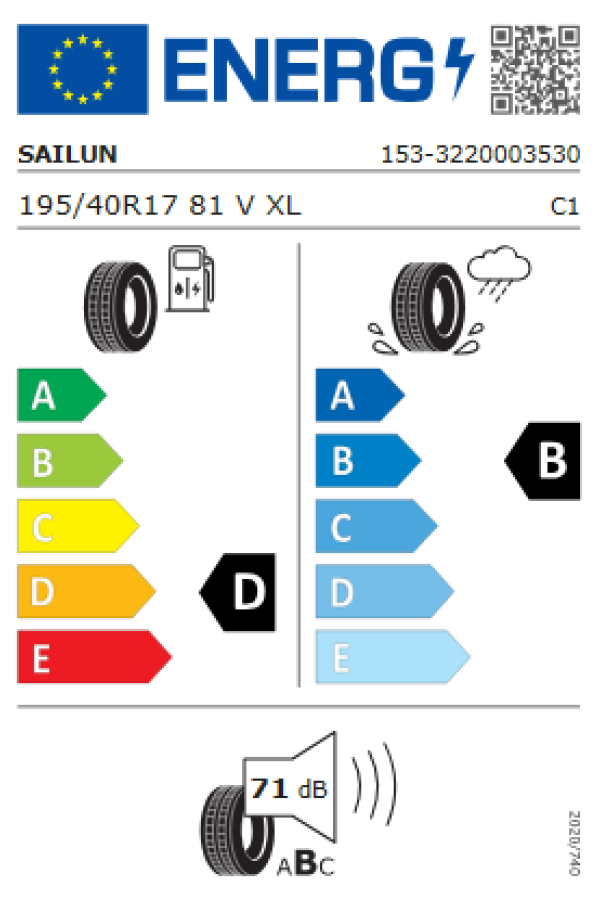 ΕΛ 195/40ZR17 81V XL ATREZZO ZSR SAILUN