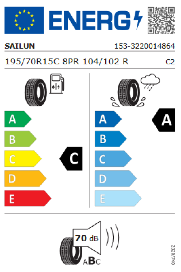 ΕΛ 195/70R15 104/102R 8PR COMMERCIO PRO SAILUN