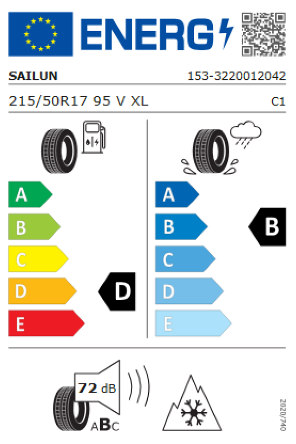 ΕΛ 215/50R17 95V XL ICE BLAZER Alpine EVO 1 SAILUN