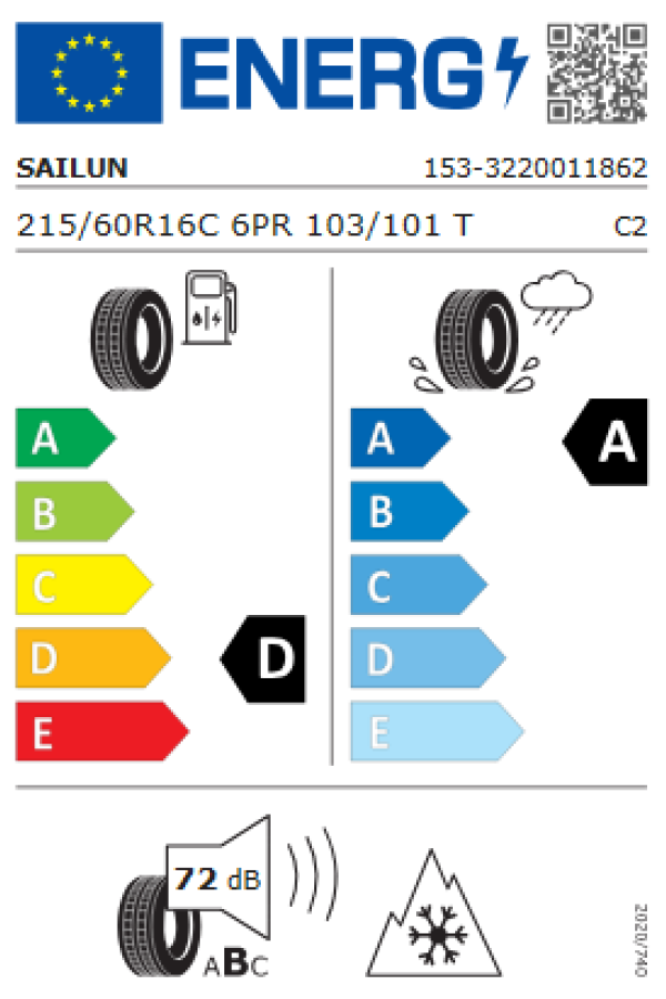 ΕΛ 215/60R16C 103/101T 6PR 4SEASONS COM SAILUN