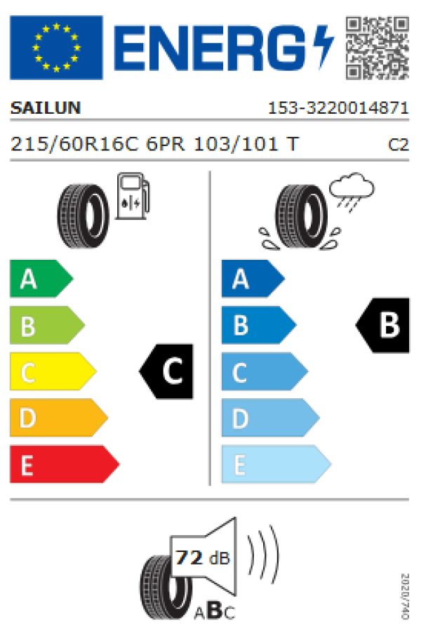ΕΛ 215/60R16 103/101T 6PR COMMERCIO PRO SAILUN
