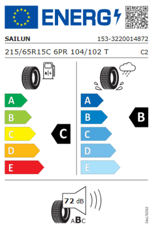 ΕΛ 215/65R15 104/102T 6PR COMMERCIO PRO SAILUN