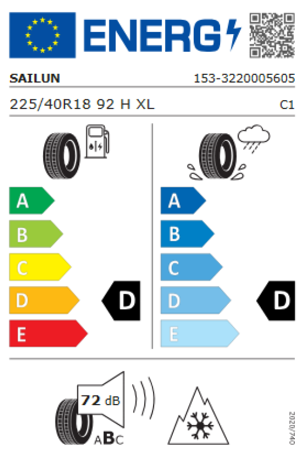 ΕΛ 225/40R18 92H XL ICE BLAZER WST3 SAILUN