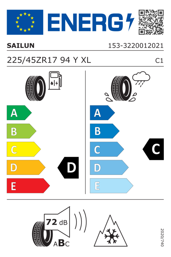ΕΛ 225/45ZR17 94Y XL  4SEASONS SAILUN