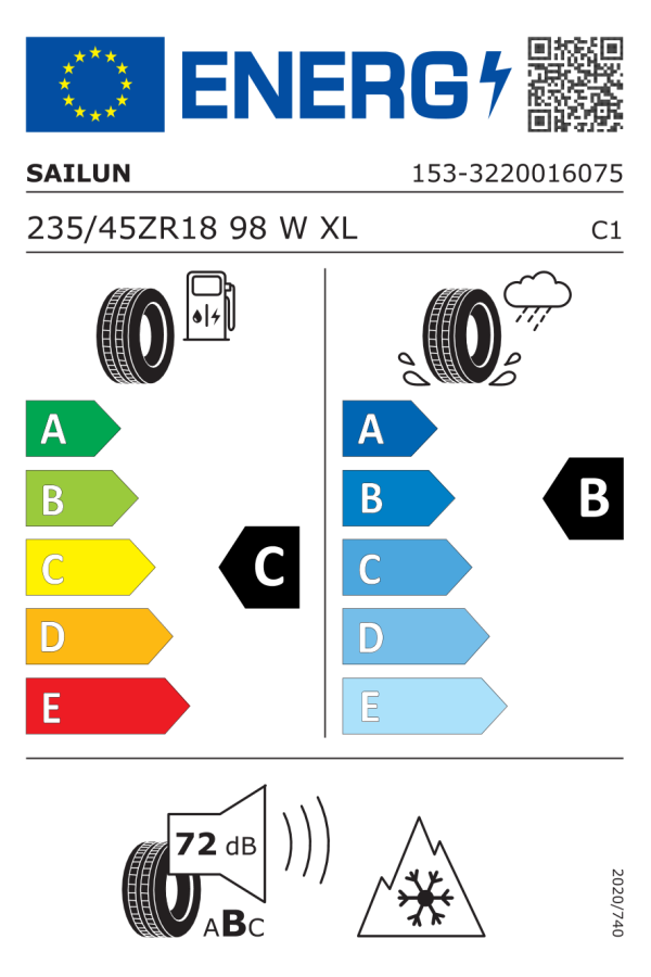 ΕΛ 235/45R18 98W XL 4SEASONS PRO EV SAILUN