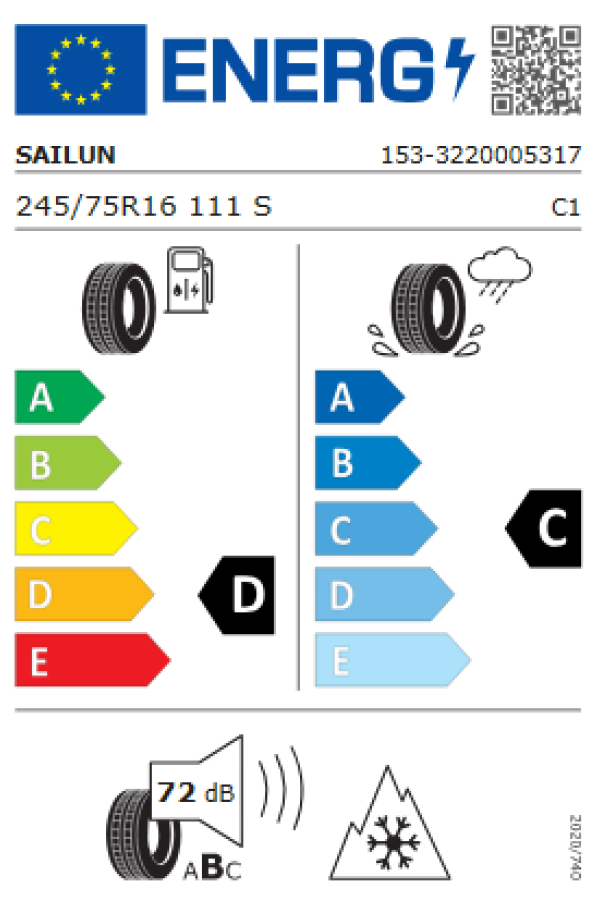 ΕΛ 245/75R16 111S TERRAMAX A/T SAILUN SUV