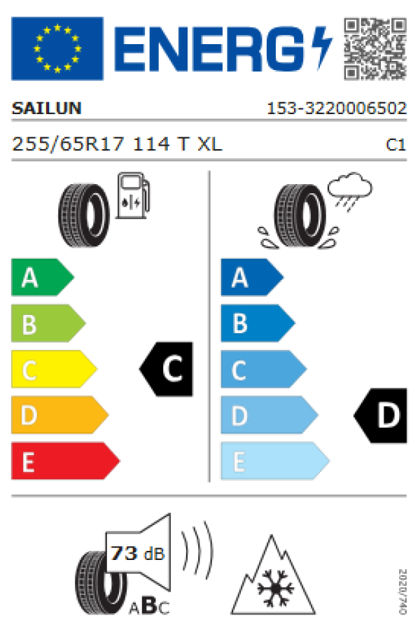 ΕΛ 255/65R17 114T XL ICE BLAZER WST3 SAILUN DOT 24/19