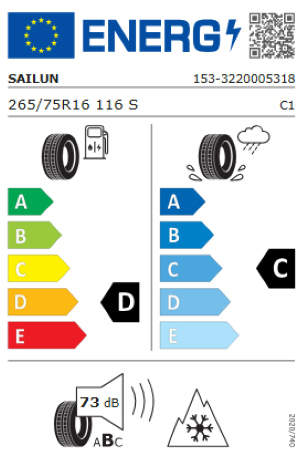 ΕΛ 265/75R16 116S TERRAMAX A/T SAILUN SUV